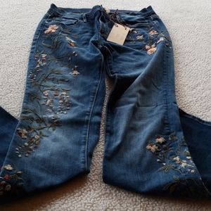 Driftwood Jean's size 28 new with tags embroidered